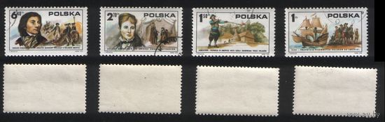Польша 1975-09 2397-2399,2401 4 марки из серии 200 лет независимости США 1zl,1,50zl,2,70zl,6,40zl (a1-10 ТОРГ/ВАША ЦЕНА поштучно по запросу