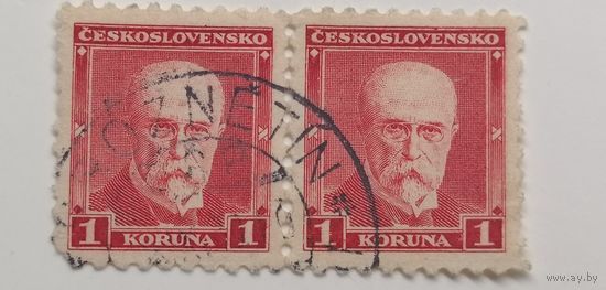 Чехословакия 1930. Президент Масарик. Сцепка