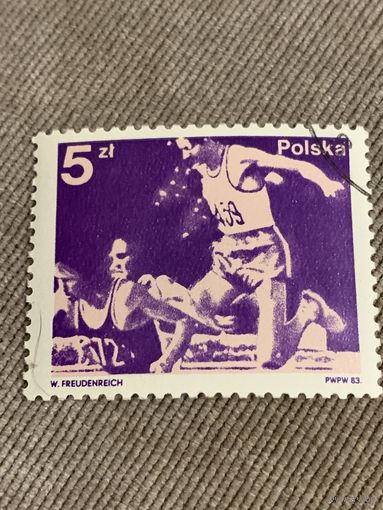 Польша 1983. Бег. Марка из серии
