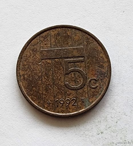 Нидерланды 5 центов, 1992