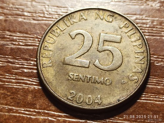 Филиппины 25 сентимо 2004