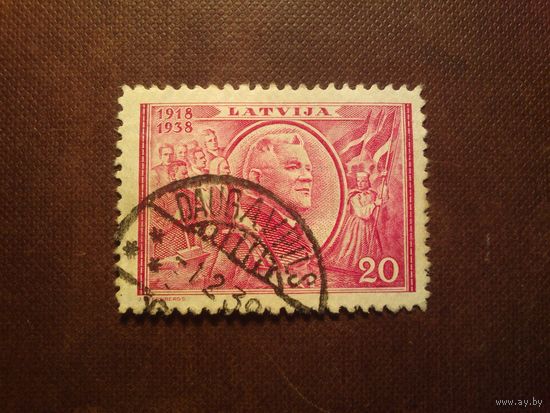 Латвия 1938 г.20 лет Независимости.Президент Карлис Улманис (1877-1942)./24а/