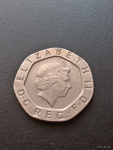 Великобритания 20 пенсов 2000 г.