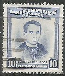 Филиппины. Хосе Бургос. Философ. 1955г. Mi#551.