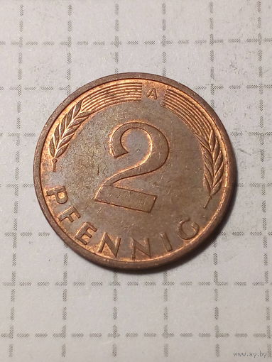 2 пфеннига ФРГ  1992 A год
