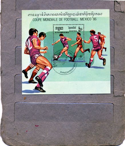 КАМБОДЖА,1986,  спорт,  поч  Мi Бл 147   7,5евро