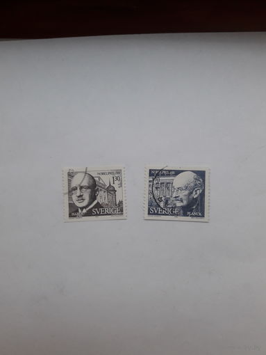 Марки Швеции Лауреаты Нобелевской премии 1918 года