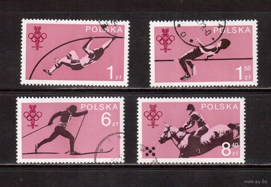 Польша-1979,(Мих.2612-2615)  гаш.  , ОИ-1980 в Москве