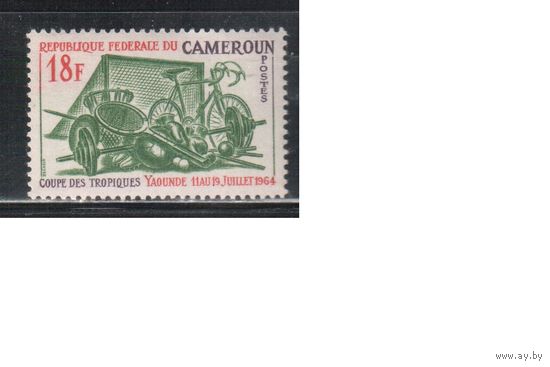 Камерун-1964 (Мих.406) , ** ,   Спорт, Велоспорт , Теннис, Футбол