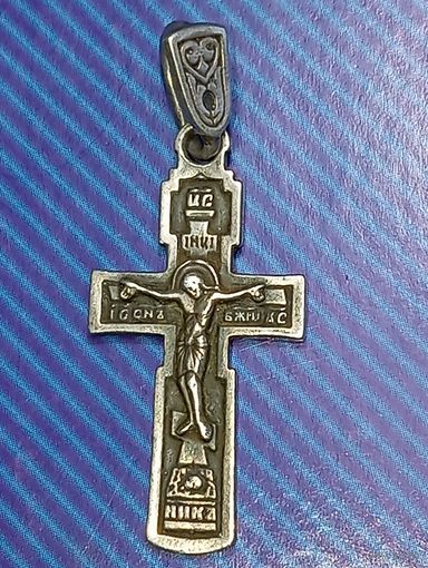 Крестик серебро 925 пробы .