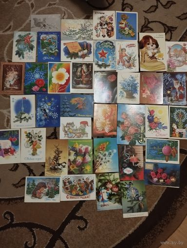 Коллекция чистых открыток ссср,137 шт,+бонус конверты,с рубля