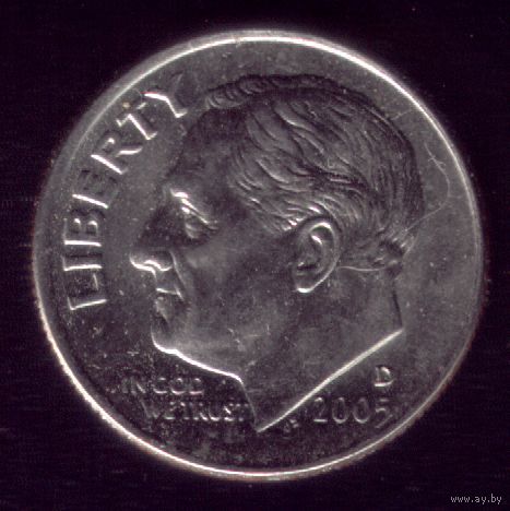 1 дайм 2005 год D США