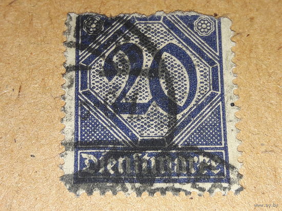 Германия Рейх 1920  Служебная марка