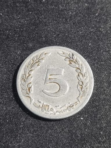Тунис 5 миллимов 1960