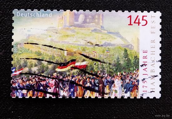 Марка Германия 2007 год 175-летие Гамбахского праздника
