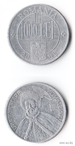 1000 леев Румыния 2001 год