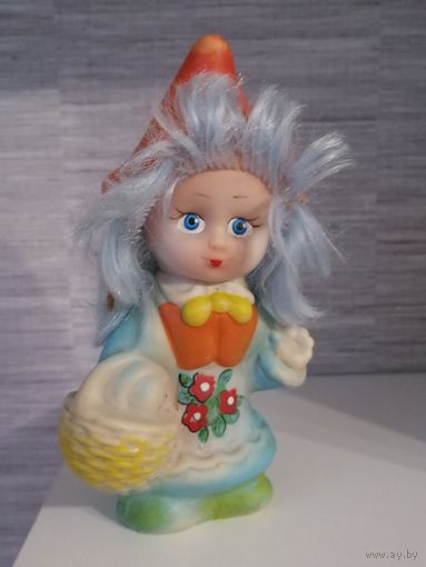 Красная шапочка.Резиновая игрушка СССР
