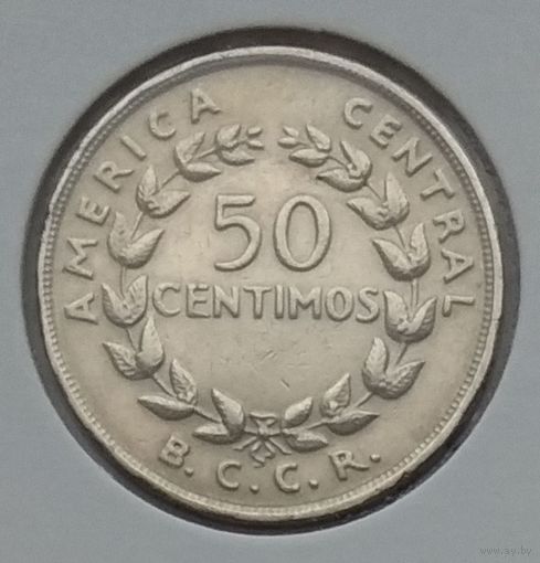 Коста-Рика 50 сентимо 1970 г. В холдере