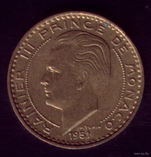 20 Франков 1951 год Монако