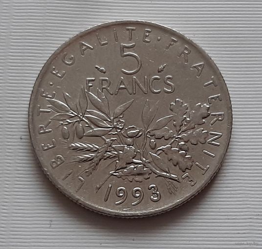 5 франков 1993 г. Франция