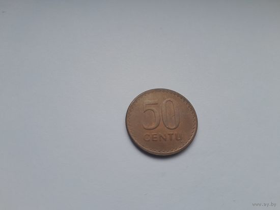 25 центов 1991 года. Литва.