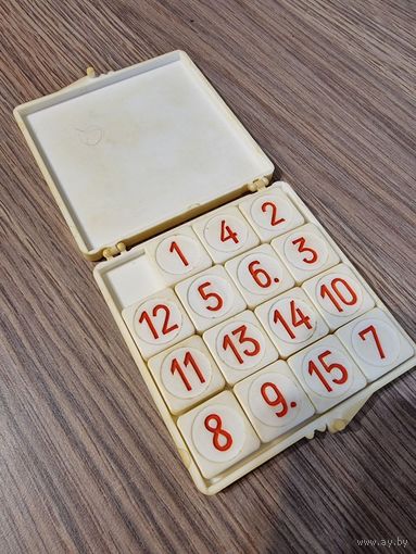 Настольная игра. Пятнашки. СССР.