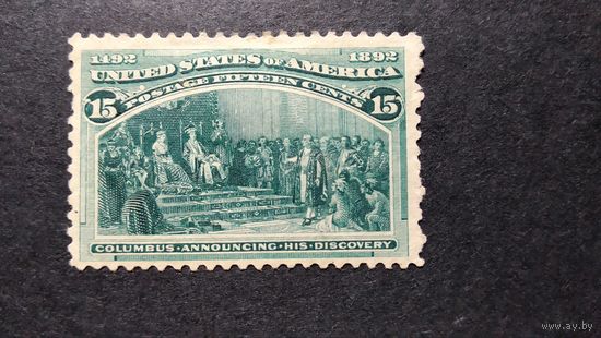 США\а86\ 1893 скотт238 Колумб стандарт 15с кц225дол
