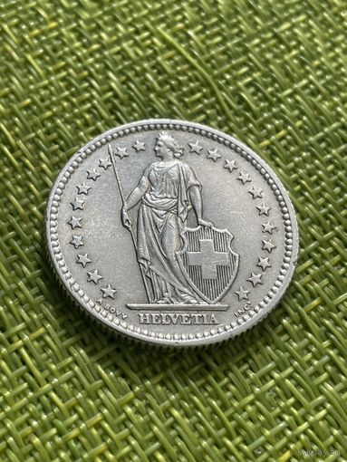 Швейцария 2 франка 1959 г
