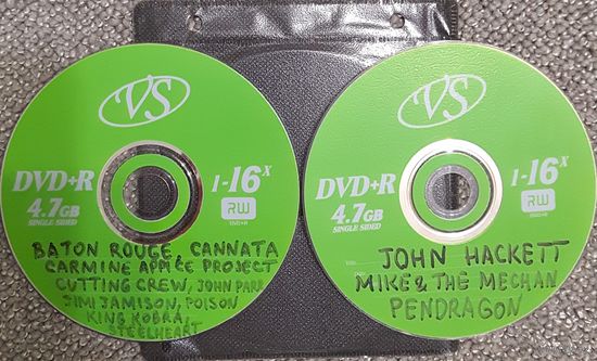 DVD MP3 дискография - BATON ROUGE, CANNATA, CARMINE APPICE PROJECT, CUTTING CREW, John PARR, Jimi JAMISON, POISON, KING KOBRA, STEELHEART, John HACKETT, MIKE & The MECHANICS, PENDRAGON  - 2 DVD