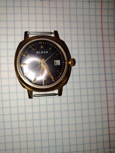 Часы СССР наручные SLAVA au 10  * Торг *