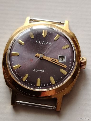 Часы СССР наручные SLAVA au 10  * Торг *