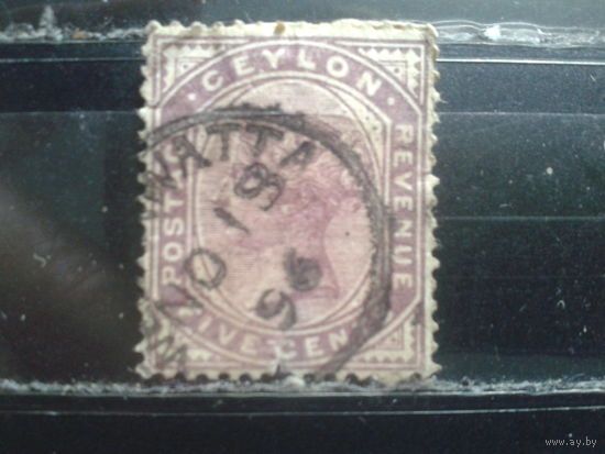Цейлон, колония Англии, 1886. Королева Виктория