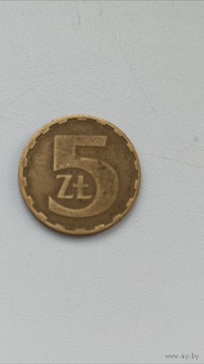 Польша. 5 злотых 1988 года.