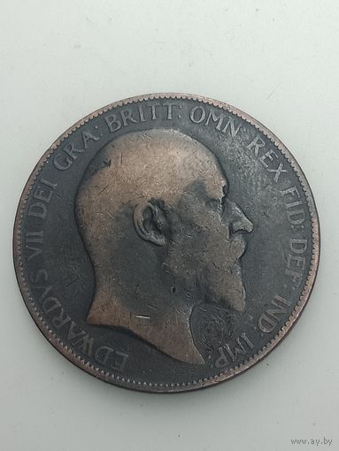 Великобритания 1 пенни 1906 года .