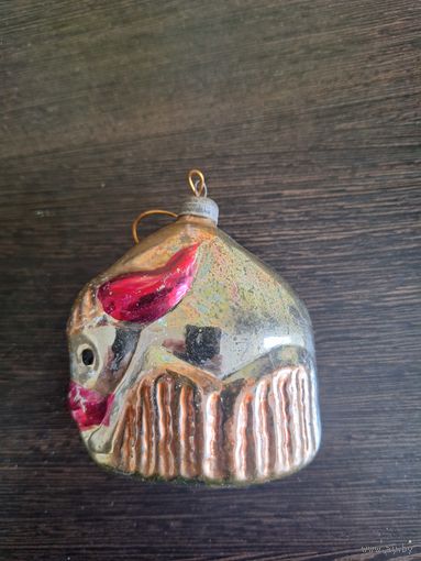 Редкая елочная игрушка ссср Бычок Культигрушка