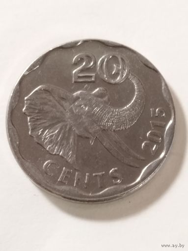 Свазиленд 20 центов 2015
