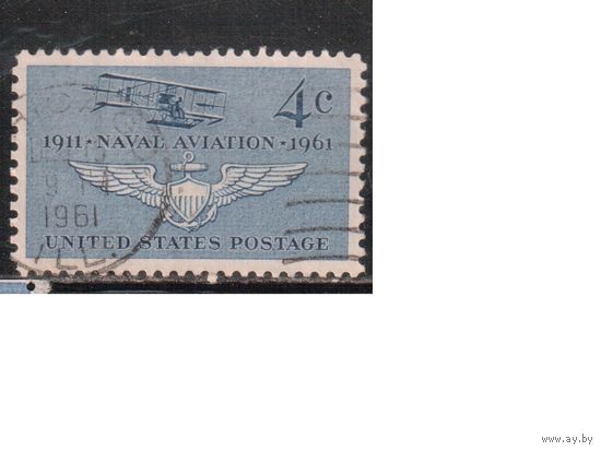 США-1961, (Мих.811) , гаш. , Авиация, Самолет(одиночка)