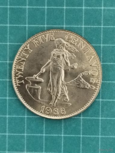 Филиппины 25 сентаво 1966 г.