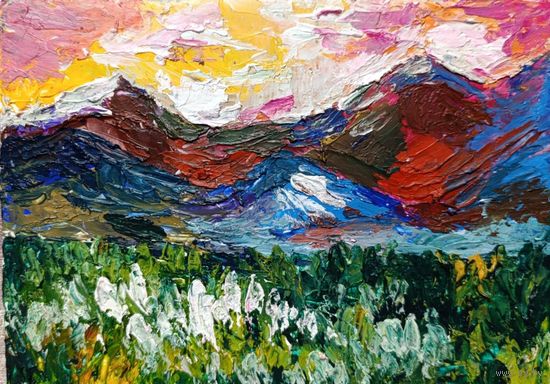 Картина мастихином