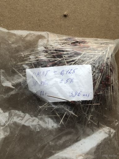 Резисторы ОМЛТ-0,125 R=30кОм 5%