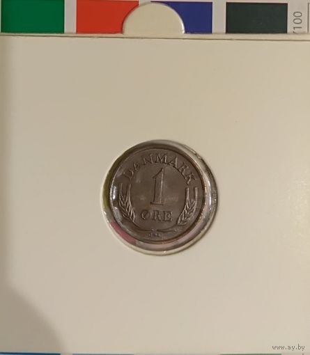 Дания 1 эре 1962 в холдере