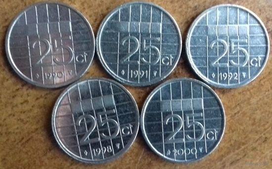 Нидерланды 25 центов