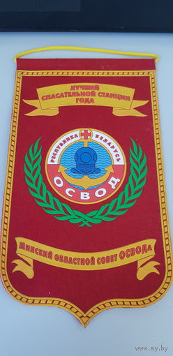 Вымпел лучшей спасательной станции года ОСВОД Беларусь*