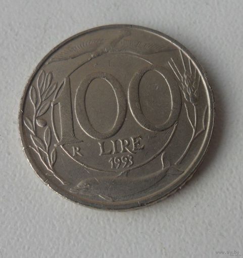 100 лир Италия 1993 г.в.