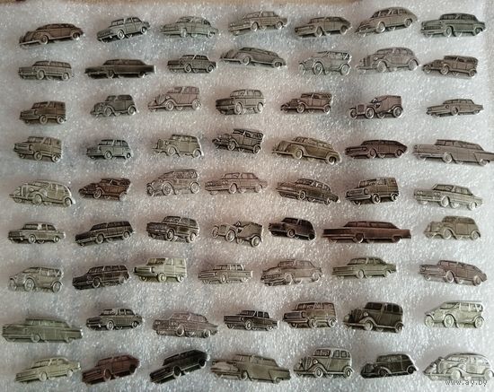 Значки. Автомобили СССР. Машинки. ВАЗ, ГАЗ, ЗАЗ и др. Цена указывается за один значок.#-III-02