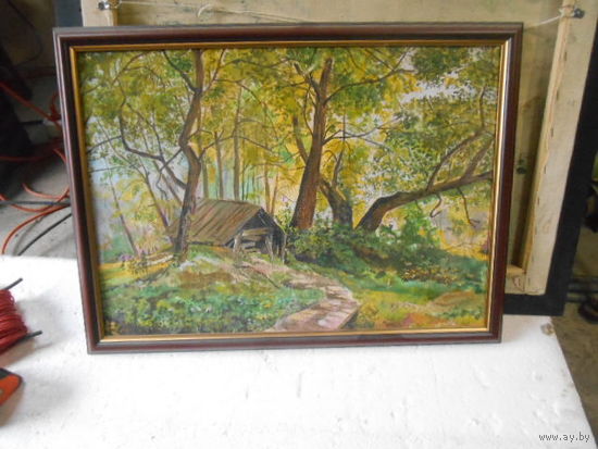 Картина маслом на холсте. Мастер неизвестен.размеры 60 *45