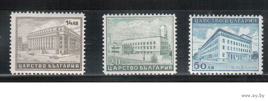 Болгария-1941, (Мих.429-431), ** , Стандарт, Архитектура (полная серия)