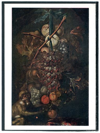 Ян Давидл де Геем. Фрукты и обезьяны. Изд.1963