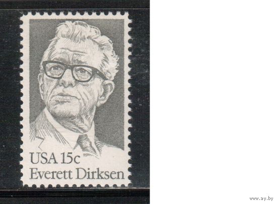 США-1981, (Мих.1455) , ** , Личности, Политик(одиночка)