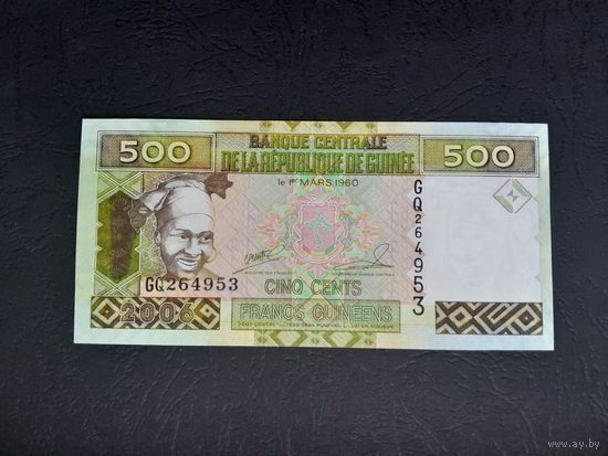 50 франков 2006 года. Гвинея. UNC. Распродажа.